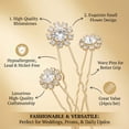 thumbnail image 6 of Miallo 24 Pcs Gold Hair Pins for Blonde Hair, Decorative Metal Bobby Pins Set, Strong Hold Hair Accessories for Wedding & Party, 6 of 7