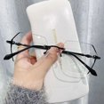 Fashion Trend Diamond Cut Myopia Glasses New Antiblue Light Blocking