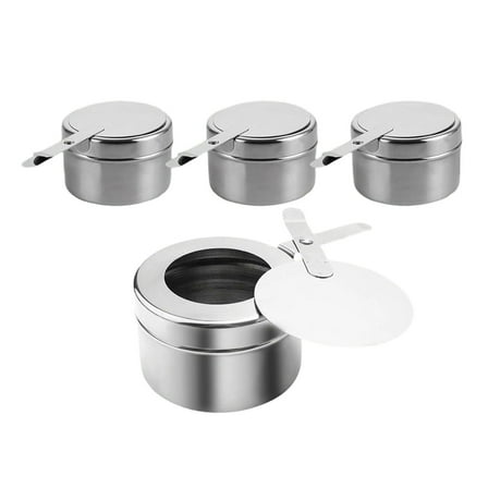 Kuntesetty 4 Pieces Chafing Fuel Holders Canned Heat Box Holders Chafing Dish Fuel Cans