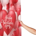 thumbnail image 4 of JOOCAR Valentine's Day Red Pink Heart Shower Curtain Set with Hooks Sweet Lovers Wedding Marriage Girl Ladies Bathroom Bathtubs Decor Easy Care Washable Durable Polyester Fabric 72 X72 Inch, 4 of 7
