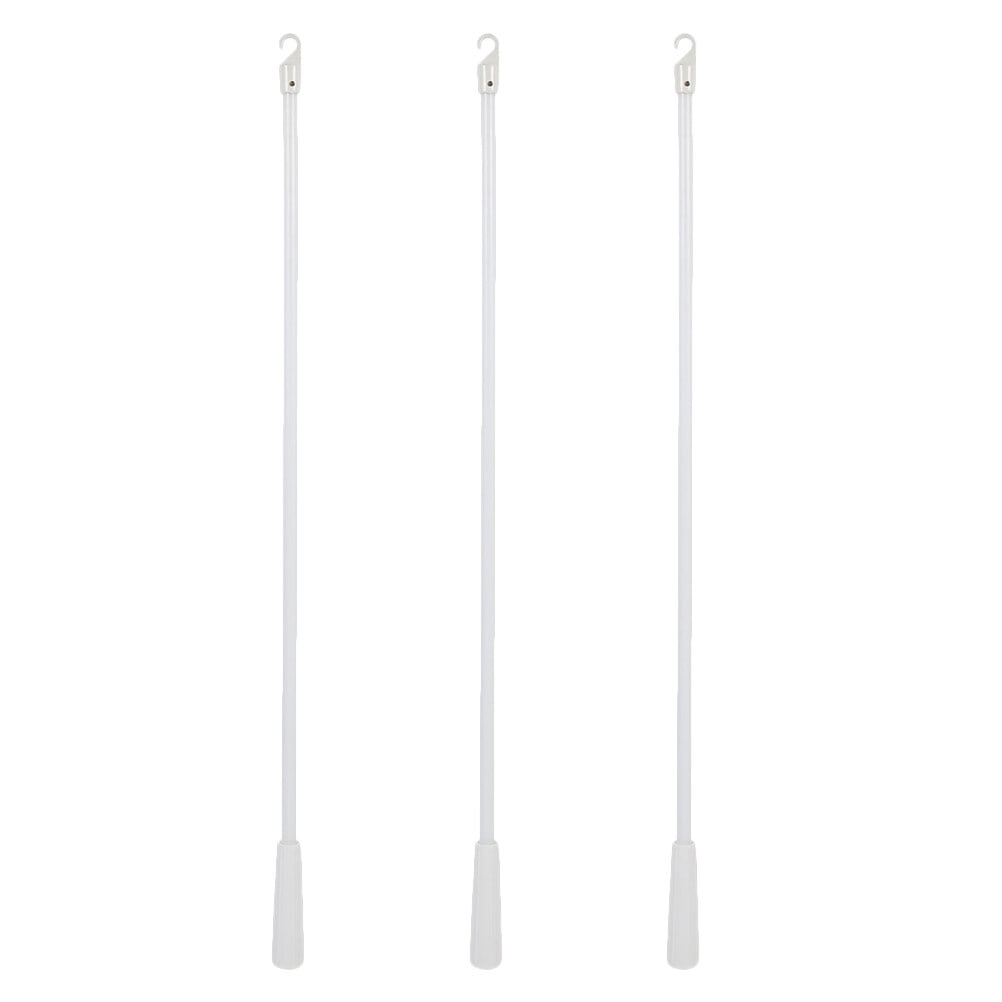 3Pcs Drapery Wand Curtain Pull Rod Fiberglass Blind Wand Vertical
