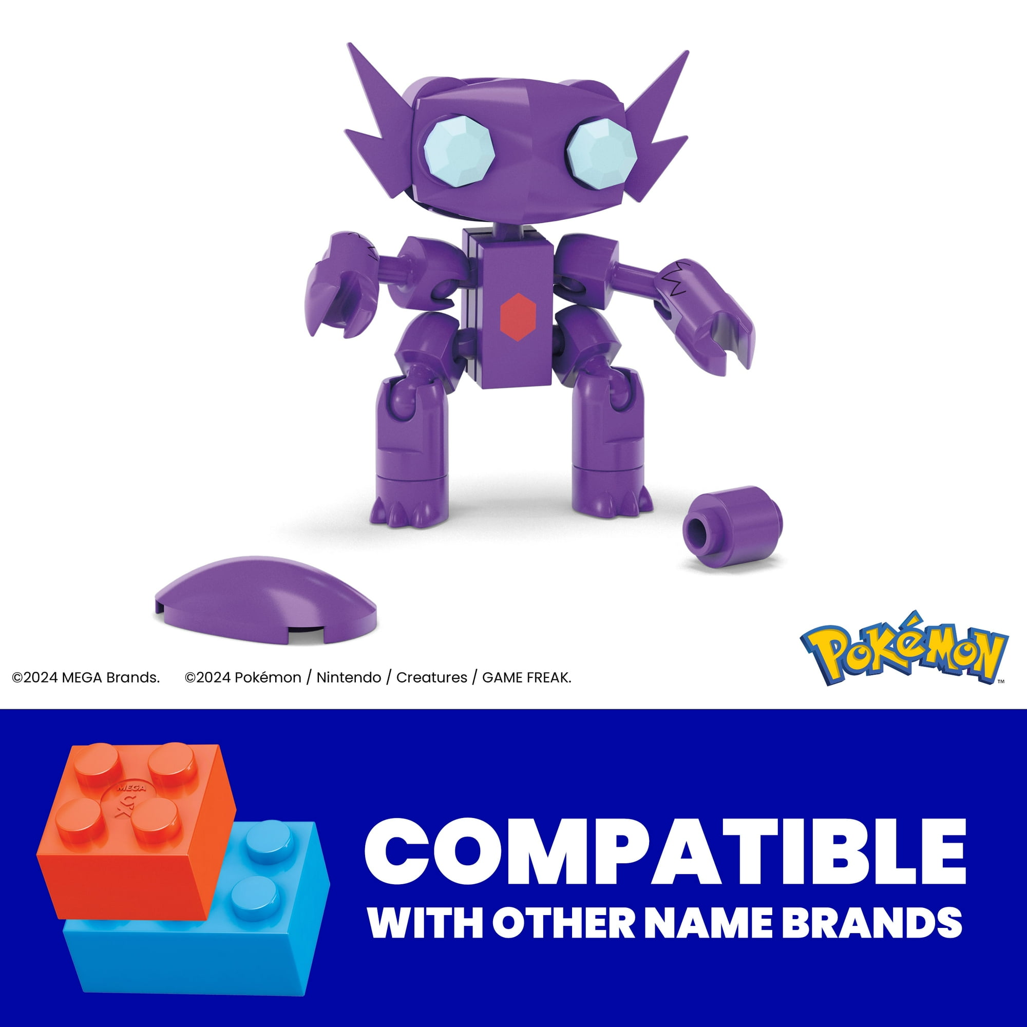 MEGA Pokémon Sableye Building Toy Kit, Poseable Action Figure (24 Pieces) for Kids