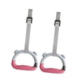 thumbnail image 2 of harper Fitness Rings Gymnastic Durable PP Material Adjustable Straps Bodyweight Workout Gray Pink 1m, 2 of 10