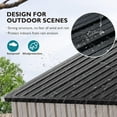 thumbnail image 3 of Aoxun 9.7' x 7.6' Outdoor Storage Shed, Metal Garden Shed with Door & Lock, Tool Storage Shed for Patio, Backyard, 3 of 8