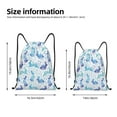 thumbnail image 4 of Kdxio Rabbit2 Print Drawstring Backpack Bag,Waterproof Draw String Back Sack, Gym Drawstring Bags Swim Bag For Unisex, 4 of 9