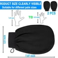 thumbnail image 2 of 2 Pack Deep Exfoliating Mitts, Microdermabrasion Exfoliating Gloves for Cleaning Skin, Removes Dead Skin and Dirt, Great for Self-Tanning Preparation, Home Exfoliating Glove (Black), 2 of 8