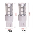 thumbnail image 4 of 1 unidad PY21W P21/5W 1156 Ba15s 1157 Bay15d para bombillas LED de coche, luz de señal de giro, 12 V, 33SMD, 7000 K, luces de estacionamiento y marcha atrás blancas, 4 of 5