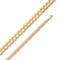 thumbnail image 1 of 14k Yellow Gold Solid 5.7mm Cuban Concaved Curb Chain Necklace with Secure Lobster Claw Clasp 20", 1 of 2