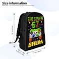thumbnail image 2 of Six Seven Emojis Backpack Fashion Travel Backpack Laptop Backpack 16ch Simple Backpack, 2 of 8