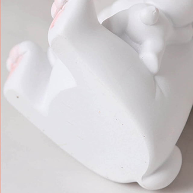 pitrice Resin Rabbit Storage Tray Statue Sculpture for Entrance Decor Parent Child