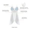 thumbnail image 5 of Parfait Mia Lace Lingerie Wire-Free Chemise, Pearl White, S, 5 of 5