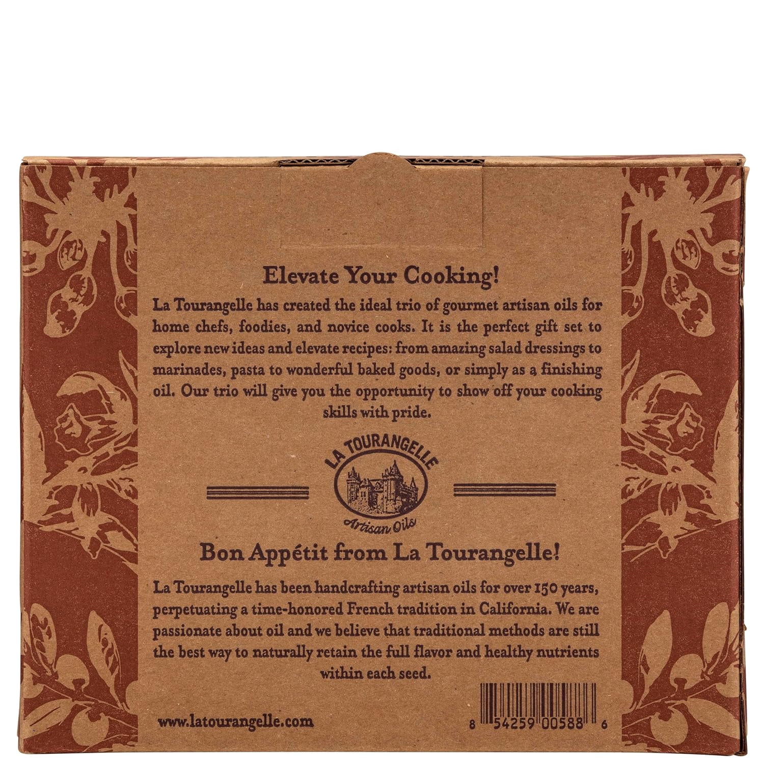 La Tourangelle Favorite Gift Box Trio - Walnut, Avocado, Sesame Oil, 8.45 Fl Oz each