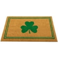 thumbnail image 3 of Northlight Natural Coir Shamrock with Stripes Outdoor Doormat 18" x 30", 3 of 7