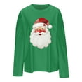 thumbnail image 4 of UQJfacai Christmas Sweatshirts for Women Christmas Tree Print Crewneck Sweater Ribbed Loose Fit Long Sleeve Xmas Holiday Pullover Tops, 4 of 4