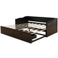 thumbnail image 6 of Harper & Bright Designs Extendable Daybed with Trundle Bed, Wood Daybed with Pull Out Trundle and 2 Storage Drawers, Twin to King Design Extending Bed Frame for Boys Girls, Espresso, 6 of 16