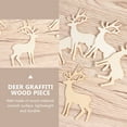 thumbnail image 4 of OUNONA DIY Beige Wood Pieces for Art Projects and Wall Hanging, 15Pcs, 4 of 7