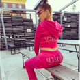 thumbnail image 1 of Women Velvet Juicy Tracksuit Couture Tracksuit Two Piece Set Couture Sweatsuits A, 1 of 4