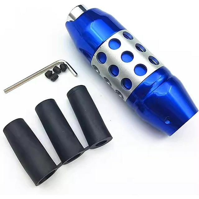 HUGFEGWE Car Automatic Transmission with Button Gear Shift Head Personality Modification Universal Car Accessories,Blue CJB91-54456