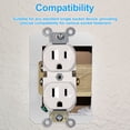 thumbnail image 3 of HLONK 10 Pcs Wall Plate Spacer Metal Flush Fit Leveling Plate Enduring Device Switch Leveler Multipurpose Receptacle Spacers Shims Leveler for Wall Outlet Repair Loose Electrical Box, 3 of 10