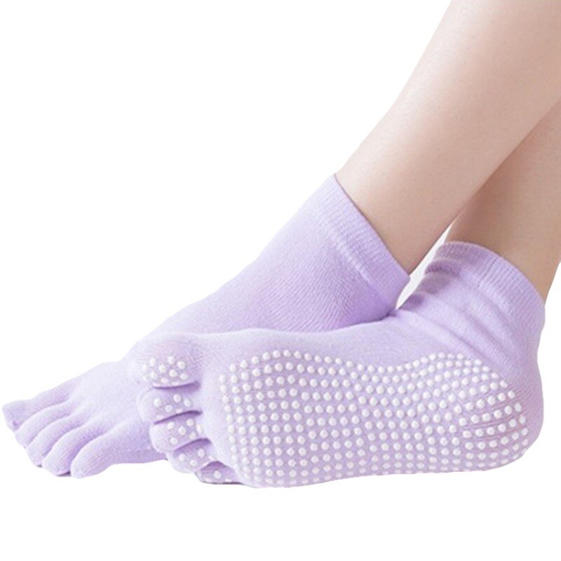 Women Yoga Socks Ive Toe Fingers Full Toe Gym Sport Non ...