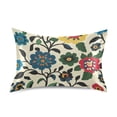 thumbnail image 7 of Yayeee Pillowcase Standard Size Set of 2 Satin Wrinkle Resistant Pillow Case, Vibrant Floral, 7 of 7