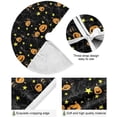thumbnail image 2 of GZHJMY Halloween Tree Skirt Pumpkin Dance Xmas Tree Skirt Floor Door Round Mat Decorations for Holiday Party Home Christmas Day Ornaments, 35.4", 2 of 6