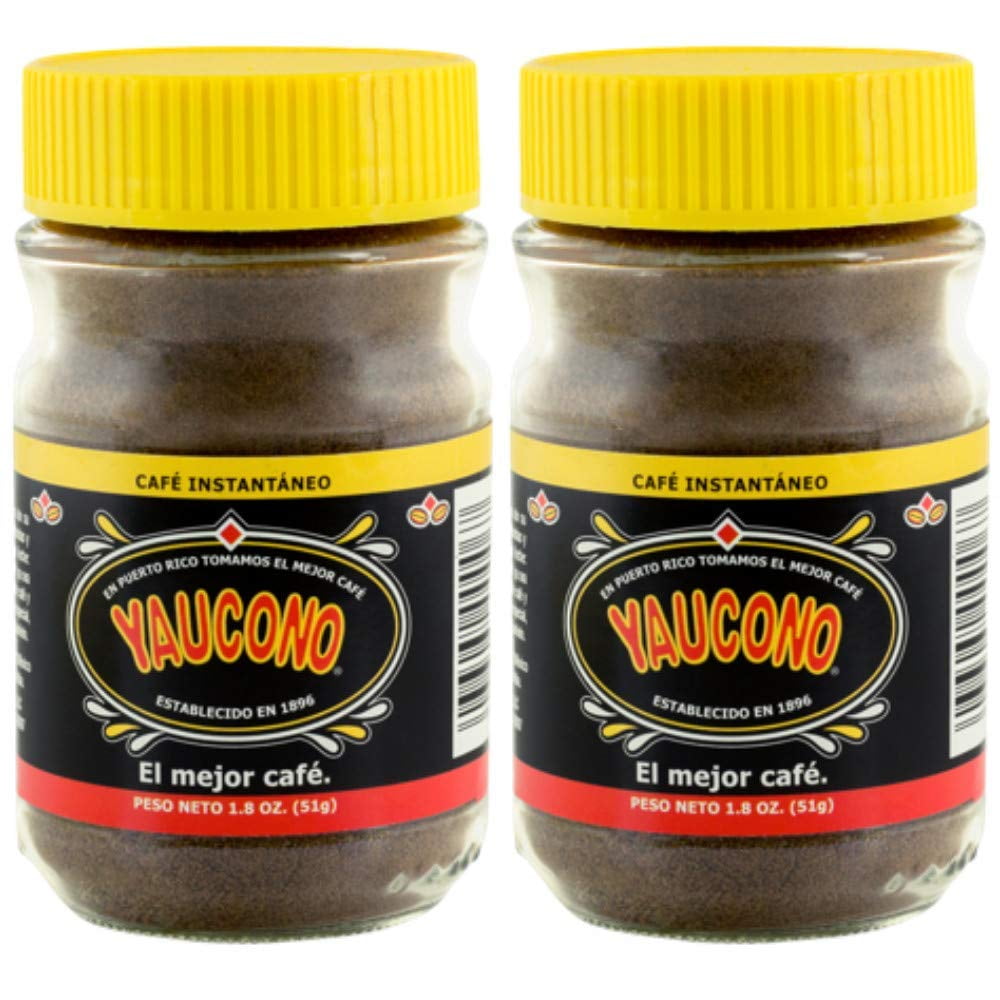 Yaucono Instant Coffee in Glass Jar, 1.8 Ounce (Pack of 2)