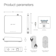 Matter Smart Home Hub M6, Matter & Zigbee Gateway with Antenna for Home Automation