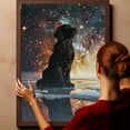 thumbnail image 6 of Curly Coated Retriever Dog Lying in The Snow Canvas Print Wall Art Famous Painting for Kids Nursery Bedroom Living Room Office Home, 6 of 6