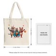 thumbnail image 3 of Colorful Tote Bag with Animated - Perfect for Birthdays Celebrations and Everyday Shopping - Reusable Canvas Design, 3 of 4
