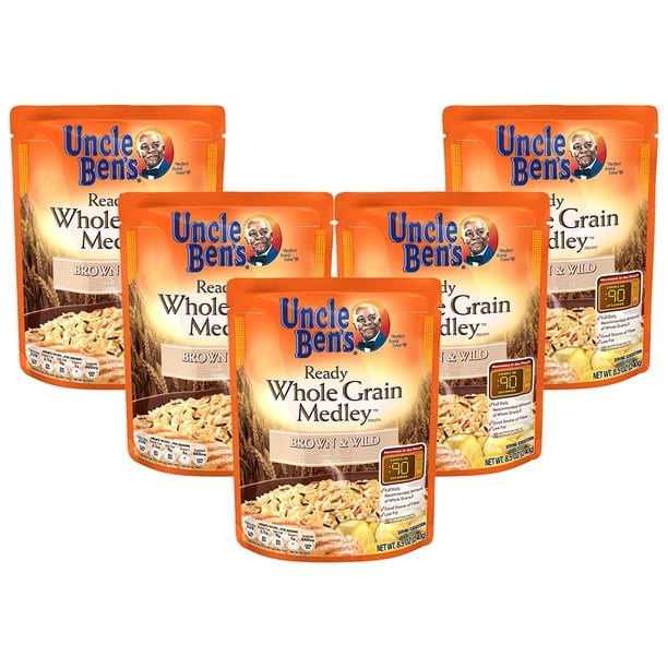 (5 Pack) UNCLE BEN'S Ready Whole Grain Medley Brown & Wild, 8.5 oz