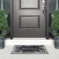 thumbnail image 2 of Apache Mills Fashionables Deluxe Patricia Dark Botanical Indoor/Outdoor Doormat, 1.5' x 2.5', 2 of 5