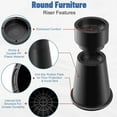 thumbnail image 3 of Bed Risers 8 Inch Heavy Duty, 6 inche + 2 inches Adjustable Furniture Risers, Heights of 6 or 8 Inches Round Furniture Risers for Bed Desk Table Sofa Couch, 3 of 7