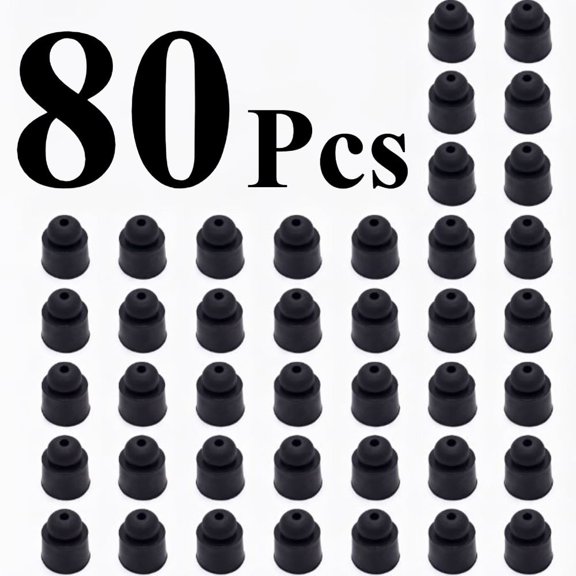 Rubber Door Buffer Pads, 80PCS Car Door Anti-Slam Protection Cushions, Vehicle Side Shock Absorber Stoppers