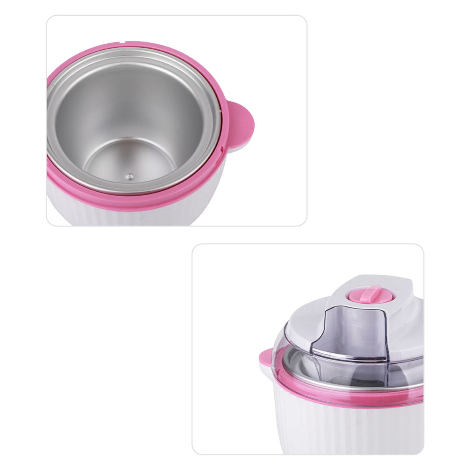 TTJ 4 Year Old Gifts Gifts for Boys 8-10 Mini Automatic Ice Cream Maker Small Countertop Frozen Dessert Machine Quick Serve Treat Maker for Home Kitchen Party Snack Dessert Use