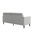 Mr. Kate Winston Sofa with Pocket Coils, Light Gray Linen
