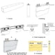 thumbnail image 4 of Speravity 2 unids/set rodillo de puerta corredera 4/8 ruedas Hardware rueda de pista polea suministros para el hogar accesorios de Metal para el Herramientas y ferretería 71x34x20mm Speravity WJ3931-01B, 4 of 5