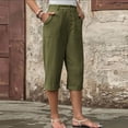 thumbnail image 5 of Luvrsol Capris for Women with Pockets Wide Leg Soft Breathable Casual Daily Cropped Trousers S-3XL, 5 of 9