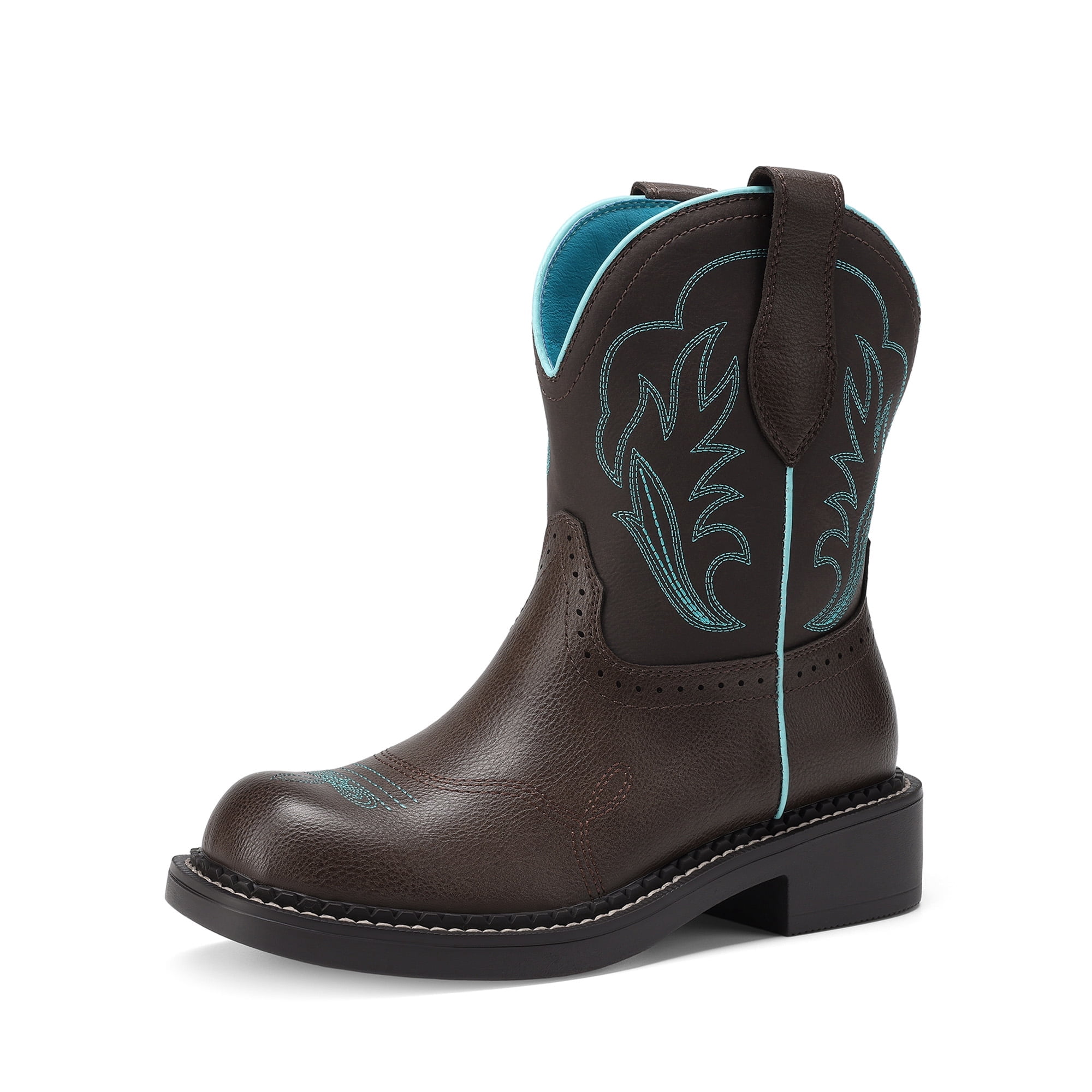 Dream Pairs Women's Mid-Calf Western Cowboy Boots