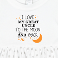 thumbnail image 4 of Inktastic I Love My Great Uncle to the Moon and Back Girls Baby Dress, 4 of 5