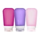 thumbnail image 1 of Botellas de viaje humangear GoToob+, silicona recargable, 100 ml, paquete de 3, 1 of 6