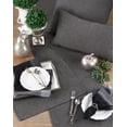 thumbnail image 2 of Modern Black Tweed Design Wool and Poly Blend Down-Filled Throw Pillow (Black Tweed, 12"x20" Pillow), 2 of 3