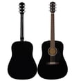 thumbnail image 3 of Fender FA-125 Dreadnought Acoustic Guitar - Black w/ Hard Case, 3 of 6