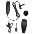 thumbnail image 2 of Microphone Lavalier, Micro Compact à Clip Rechargeable Prévient les Interférences Longue Durée de Vie de la Batterie Signal Stable Plug and Play pour Haut-Parleur pour Enregistrement, 2 of 7