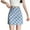 Blue, variant on Njagoc3 Womens High - Waisted Plaid Mini Skirt - Preppy for Summer Casual Wear