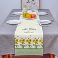 thumbnail image 4 of Table Runner Dresser Scarves 72 Inch Long, Green and White Lattice Yellow Sunflowers Linen Dining Table Runners Farm Grass Tabletop Scarf for Wedding Holiday Party Kitchen, 4 of 7