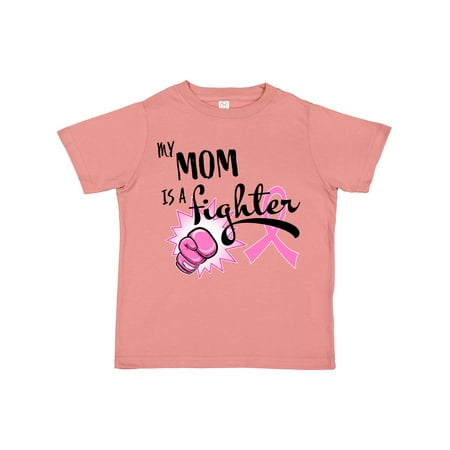 

Inktastic My Mom is a Fighter- Breast Cancer Awareness Gift Toddler Boy or Toddler Girl T-Shirt