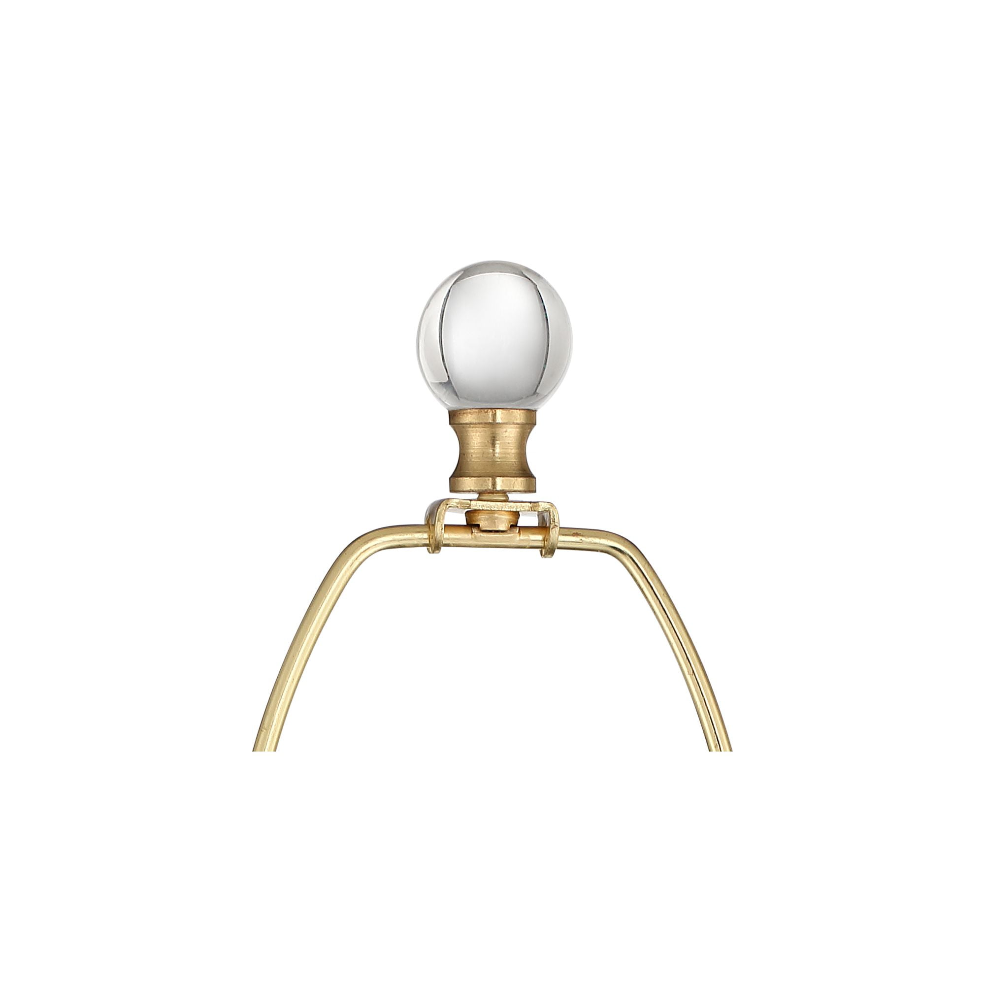 Vienna Full Spectrum Halston Modern Buffet Table Lamps 32 1/2" Tall Set of 2 Brass Crystal with Dimmer Off White Shade for Bedroom Living Room Bedside
