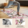 thumbnail image 4 of Pioneer Flower Floral Print Pattern Hot Yoga Mat Towel Non Slip for Hot Yoga - Quick-Drying Yoga Mat Cover with 4 Corner Pockets with Travel Bag - Hot Yoga Towel Non Slip 70"x26", 4 of 6