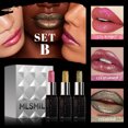 thumbnail image 3 of 3Pcs Diamond Shimmer Lipstick Lip Gloss Set High Pigmented Long Lasting Sexy Glitter Lipgloss Pearlescent Lips Makeup Cosmetics, 3 of 5